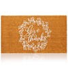 Natural Coir Thanksgiving Doormat, Give Thanks, Fall Holiday Decor (17