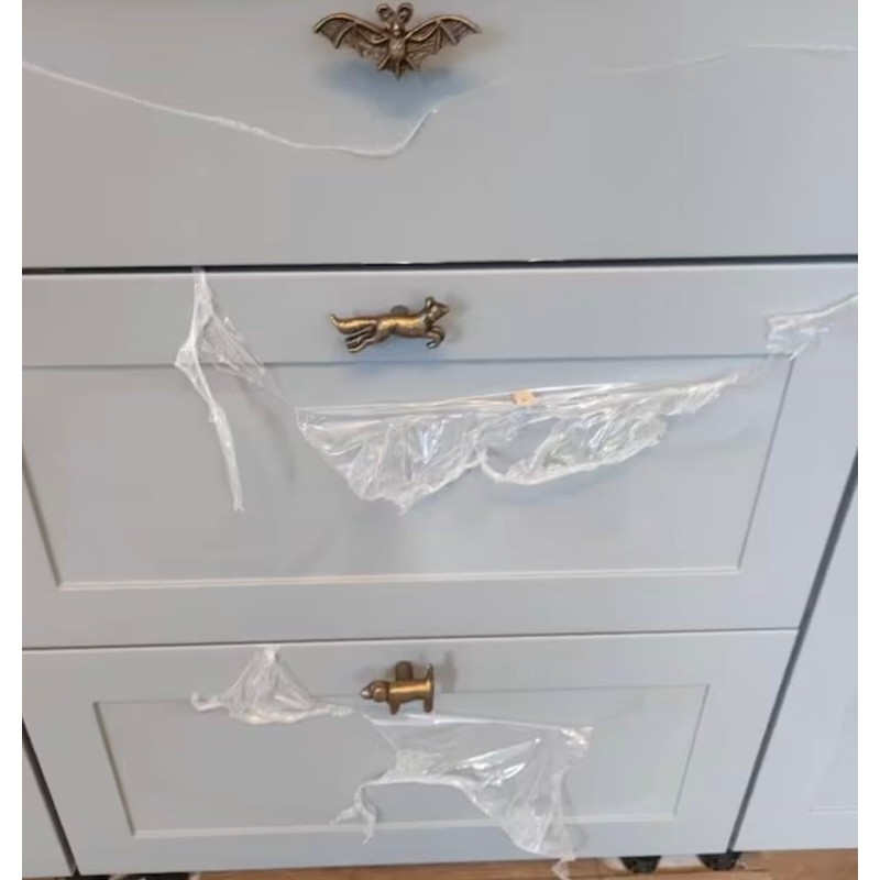 Vintage Antique Iron Bronze Handmade Metal Animal Cupboard Door Knobs,