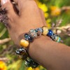 Trollbeads Jumbo Round Gemstone Beads, Sterling Silver, Tiger Eye