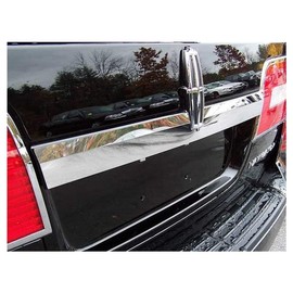QAA part LB47655 is a 1 piece Stainless Steel License Bar, above plate accent Trim, with Cut Out That is compatible with The Lincoln Navigator 2007-2014