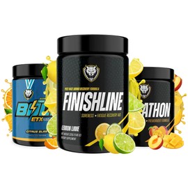 6AM Run Marathon Training Trio – Energy, Focus & Recovery Bundle (Sprint, Marathon, FinishLine) – Dietary Supplement Powder (901g, Bolt - Citrus/Marathon (Peach Mango) / Lemon Lime)