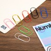 sourcing map Wide Paper Clip Coated Large Clips Bookmarks with