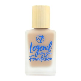 W7 Legend Foundation - Creamy Liquid Foundation for Poreless, Semi-Matte Medium Coverage - 28ml (Natural Beige)