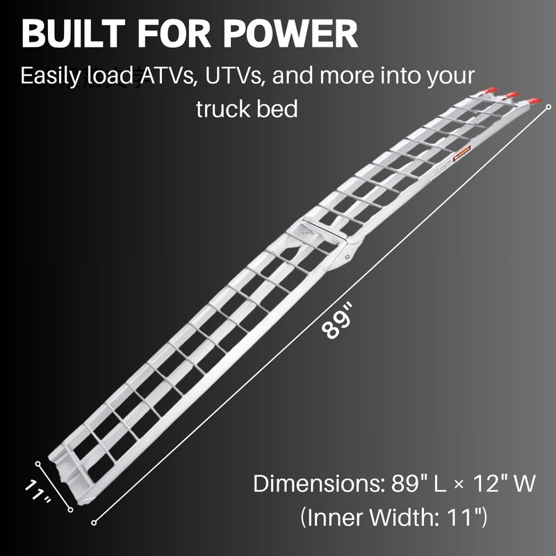 VENDAV Aluminum Motorcycle Ramp, 7.5 ft Folding Dirt Bike Ramp
