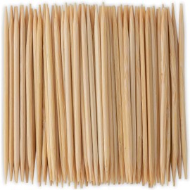 Toothpicks In Dispenser - 300 Premium Wooden Food Picks | Disposable & Eco-Friendly Design for Easy Party Snacking and Elegant Home Dining