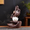 LYUK Lotus Backflow Incense Burner Backflow Incense Holder Ceramic Home