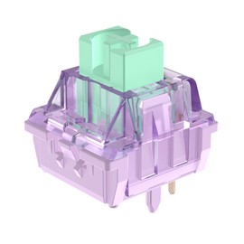 DUROCK Lupine Linear Switches 62g 2-Stage Long Spring 5 Pins Box Switch with Long Stem Pole Switches for Mechanical Keyboards (Pre-Lubed, 90pcs)