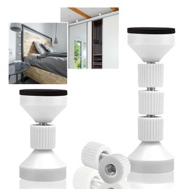 TAOTOO Earthquakeproof Tension Rod, Short 4.3 inches (11 cm), Furniture Fall Prevention Tightening Rod, Set of 2, Installation Height 1.6 - 4.3 inches (4.2 - 11 cm), For Earthquake Prevention, For