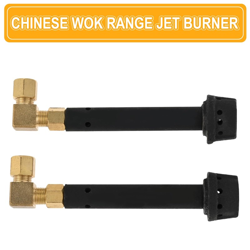 Mgoodoo 2PCS Chinese Wok Range Jet Burner Replacement Jet Burner