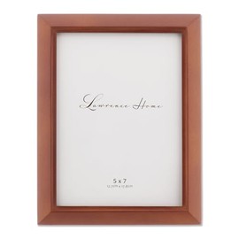 Lawrence Frames Estero Collection, Chestnut Wood Picture Frame, 5x7
