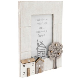 Wooden Houses Shabby Chic Single Photo Frame 4x6