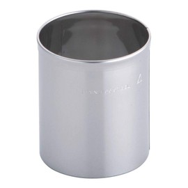 Endoshoji TKG Vegetable Cutting Die, Putty Pull, Round No. 4, Inner Diameter x Height 1.5 x 1.8 inches (39 x 45 mm), Stainless Steel, Rust Resistant, Hygienic, Commercial Use BPT01004