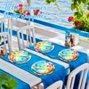 Maxdot 100 Pack Hawaiian Beach Theme Paper Plates Hello Summer
