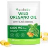 Oregano Oil Softgels Organic, 2 in 1 Formulated with Black