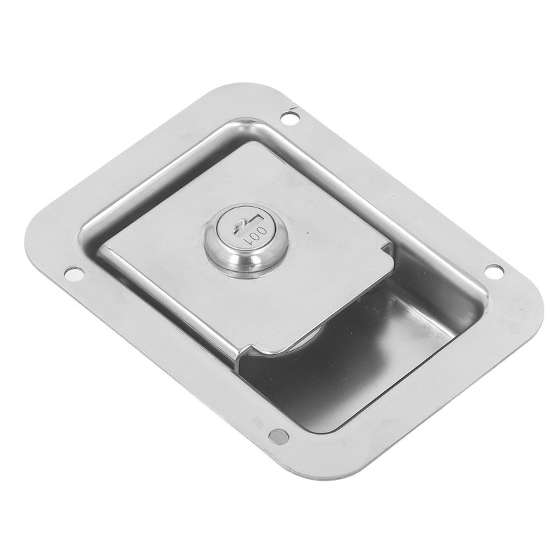 Travel Trailer Lock Stainless Steel Flush Mount Paddle Type Toolbox