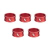 Wolf Tooth Components Precision Headset Spacer - 5-Pack Red, 15mm