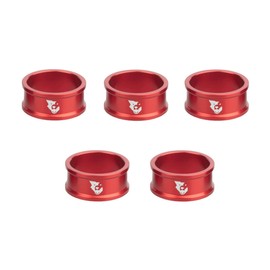 Wolf Tooth Components Precision Headset Spacer - 5-Pack Red, 15mm