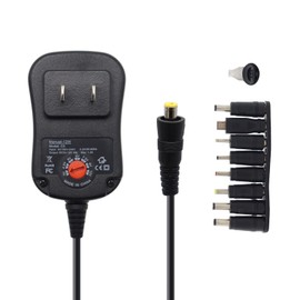 Akaboo AC Power Supply Adapter Charger 12W 3V 4.5V 5V 6V 7.5V 9V 12V 1A for Household Electronics Router Speakers CCTV Cameras LCD TV Box USB HUB IP Camera Led Lamps Smart Phones with 8×Tips