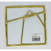 Tizo 4" X 4" Square Brass Photo Frames, Made in
