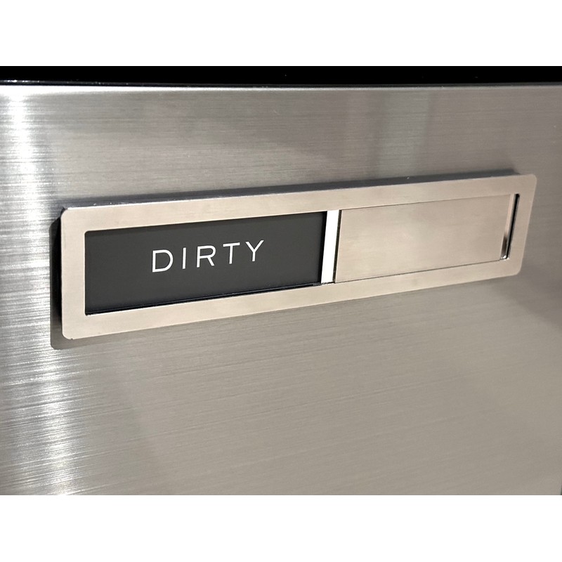 Clean dirty magnet for dishwasher, Kubik Letters Premium Stainless Steel
