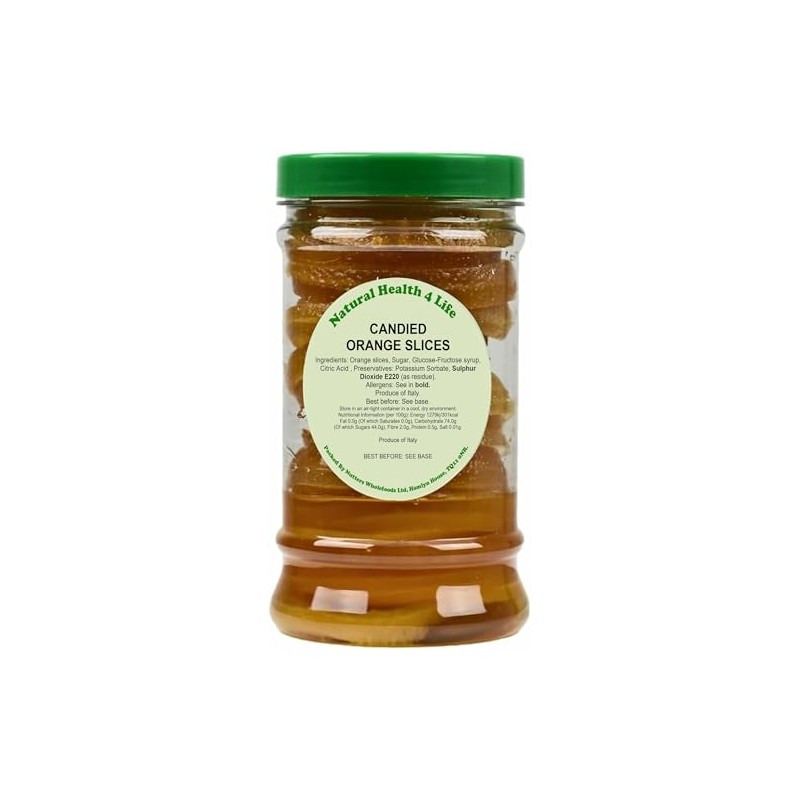 Natural Health 4 Life Glace/Candied Orange Slices 400 g (1