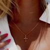 Lexody cross necklace for women CZ Cross Pendant Dainty SimpleTrendy