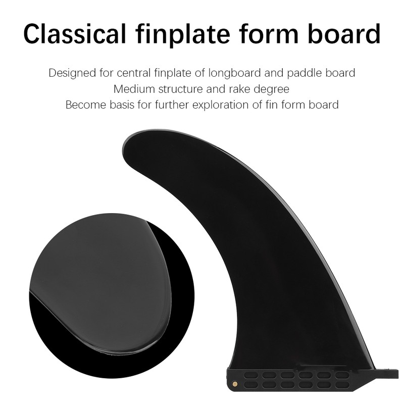 Classical 9 Inch Single Fin for Longboard Paddle Board Multifunction