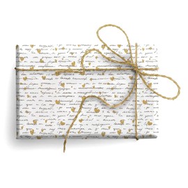 ARKRAFT 4 sheet gift wrapping paper 90 x 65 cm heart graphics for valentines day wedding anniversary(18-8995)