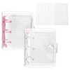 PATIKIL Clear 3 Ring Binder Cover, 2 Pack PVC Notebook