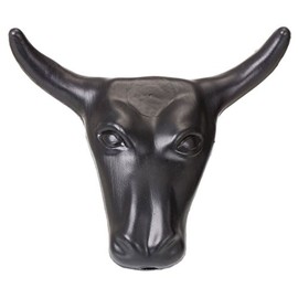 Tough-1 Plastic Mini Steer Head - Black