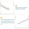 sourcing map ABS Plastic Rod Round Solid White Bar 3mmx250mm