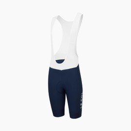 LE COL Women’s Pro Bib Shorts II | Padded Chamois Cycling Shorts | Lightweight Breathable Bike Pants (US, Alpha, Medium, Regular, Navy/White)