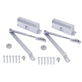 munirater 2-Pack Aluminum Alloy Door Closer Weighs 45-65Kg and is Used for Residential Doors and Commercial Door Closers
