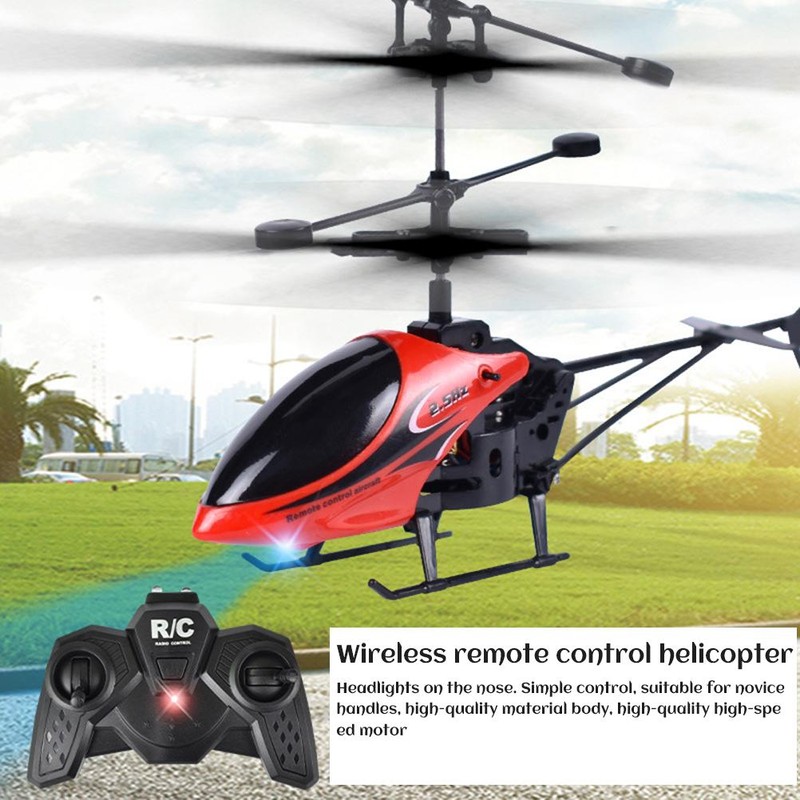 Remote Control Helicopter with Lights 2 Channel USB Charging Mini