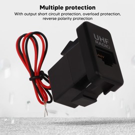 RJ45 Socket, UHF Radio RJ45 Socket Blue LED Pass Though Type Replacement for Tacoma FJ Cruiser