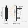 Sliding Barn Door Handle Flat Back Plate Double Sided Rectangular