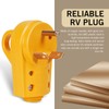 waswale 30 Amp RV Plug, RV Bumper Plug, 125 V
