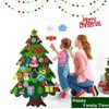 DIY Felt Christmas Tree,3.28ft Felt Christmas Tree Set with 32Pcs
