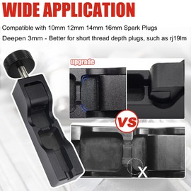 AutoWanderer Universal Spark Plug Gap Tool with Feeler Gauge for 10mm, 12mm, 14mm, 16mm Small Plugs