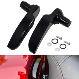 HIYOYO Gloss Black Saddlebag Latch Kit Saddle Bag Lid Lifters Compatible With Harley Touring Street Glide, Road Glide, Electra Glide, Road King, Ultra Limited, FLHR FLHT FLHX FLHTK 2014-2024