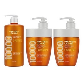 Elastine Protein Clinic High-Nutrition Protein Shampoo 1L x 1 + Treatment 700ml x 2 Select 2ea