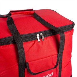1x Red 30L Insulated Cool Bag - Foldable Thermal Cold Picnic Beach Camping Travel Food Lunch Family Cooler Ice Box - By Redwood