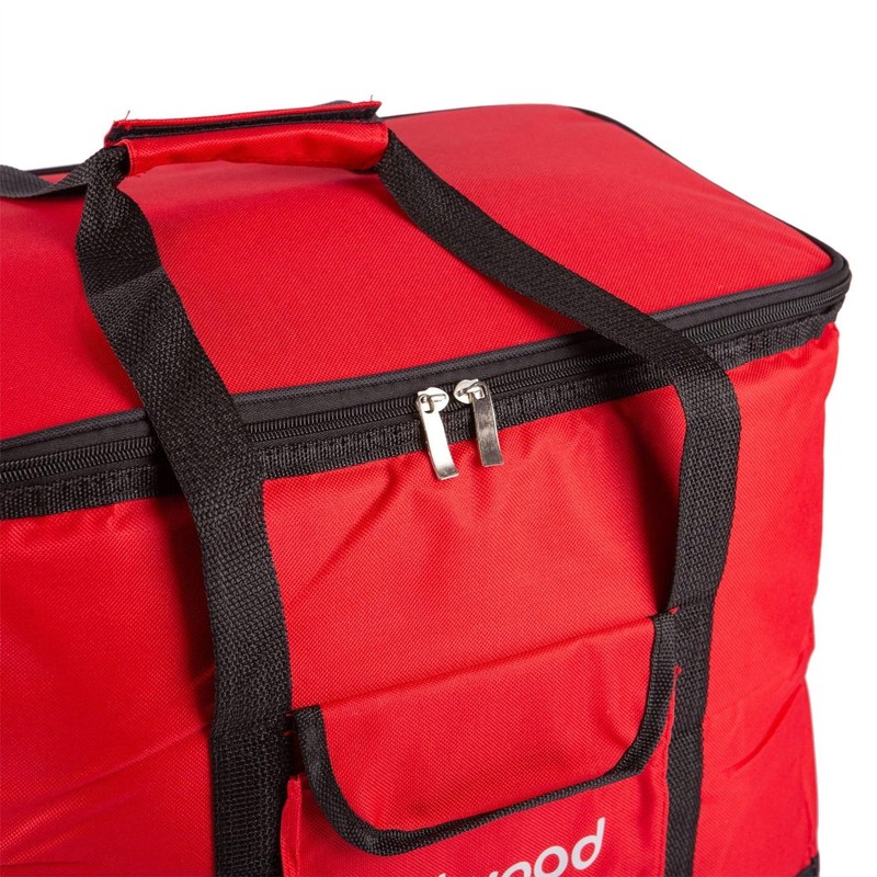 1x Red 30L Insulated Cool Bag - Foldable Thermal Cold