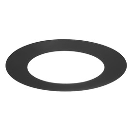 M METERXITY 1-Pack Goof Rings for 4 Inch Recessed Lights, 4.3" ID 6.7" OD Durable Steel Trim Ring Flush Mount Black Can Light Trim Ring Cover for Ceiling Can Downlights