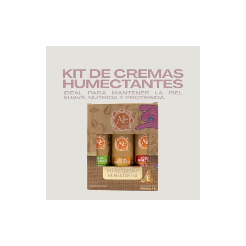 Mc Spa Kit De 3 Cremas Corporales Humectantes Manos Y