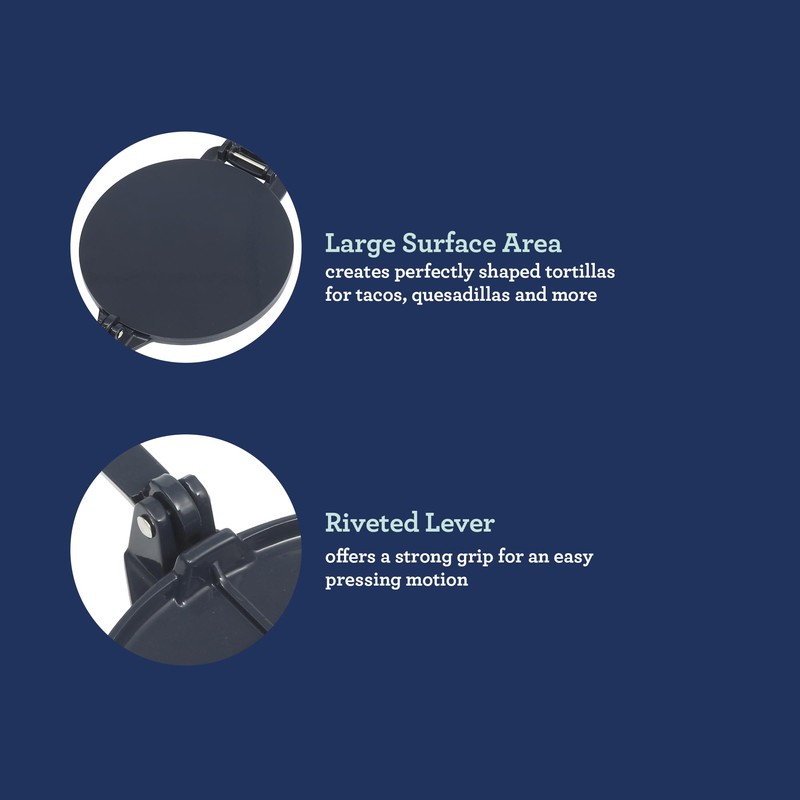 Oster Ravello 8 Inch Cast Aluminum Traditional Tortilla Press and