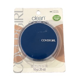Covergirl Clean Oil-Control Pressed Powder, 555 Soft Honey