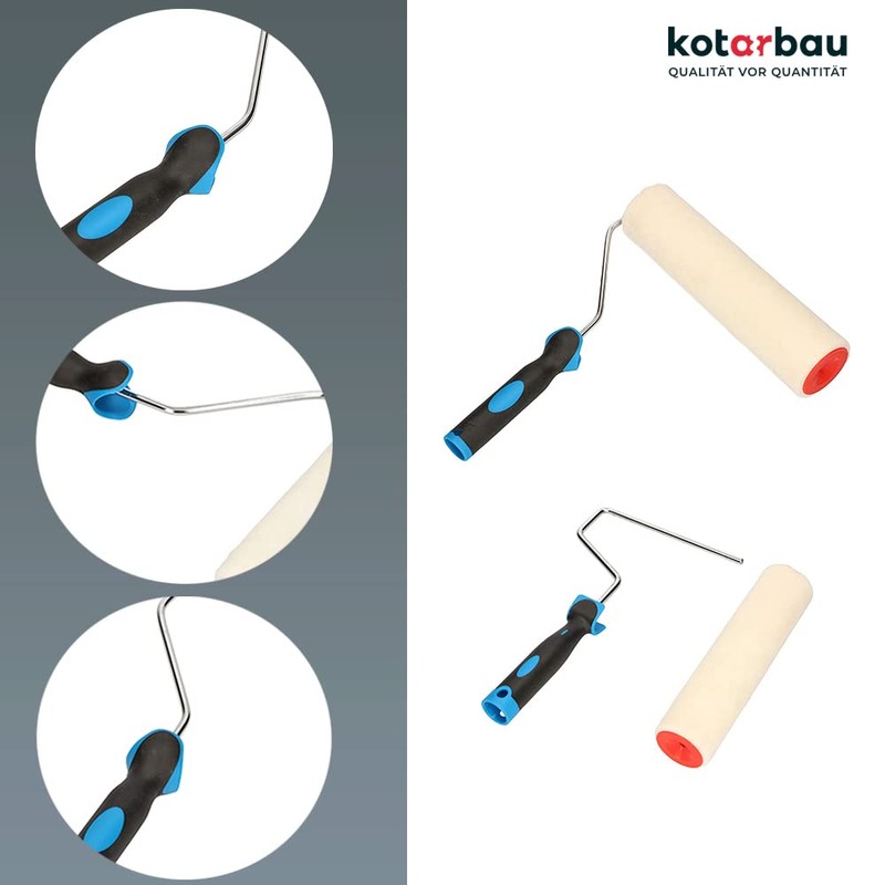 KOTARBAU® Velour Paint Roller 230 mm with Rubber Handle Paint