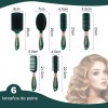 6 Piezas Herramientas De Peluquería Peine Redondo Para Peluq
