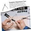 VILLFUL Steel Eyeglass Pliers Multi-purpose Adjusting Tool Flat Head Pliers